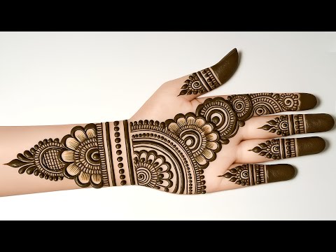 Simple full hand MEHNDI design | beautiful easy mehndi design | mehandi design | mehndi design