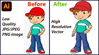 How to Convert Raster image into Vector in Adobe Illustrator