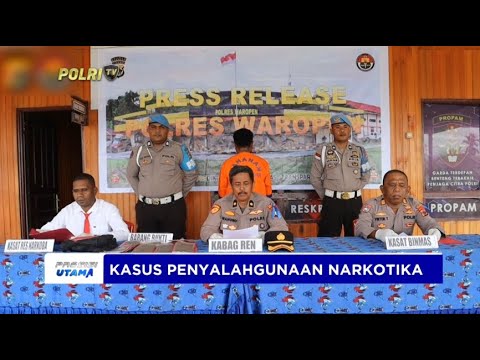 POLRES WAROPEN RILIS KASUS PENYALAHGUNAAN NARKOTIKA