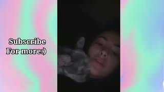 Malu Trevejo cuddling with her new dog