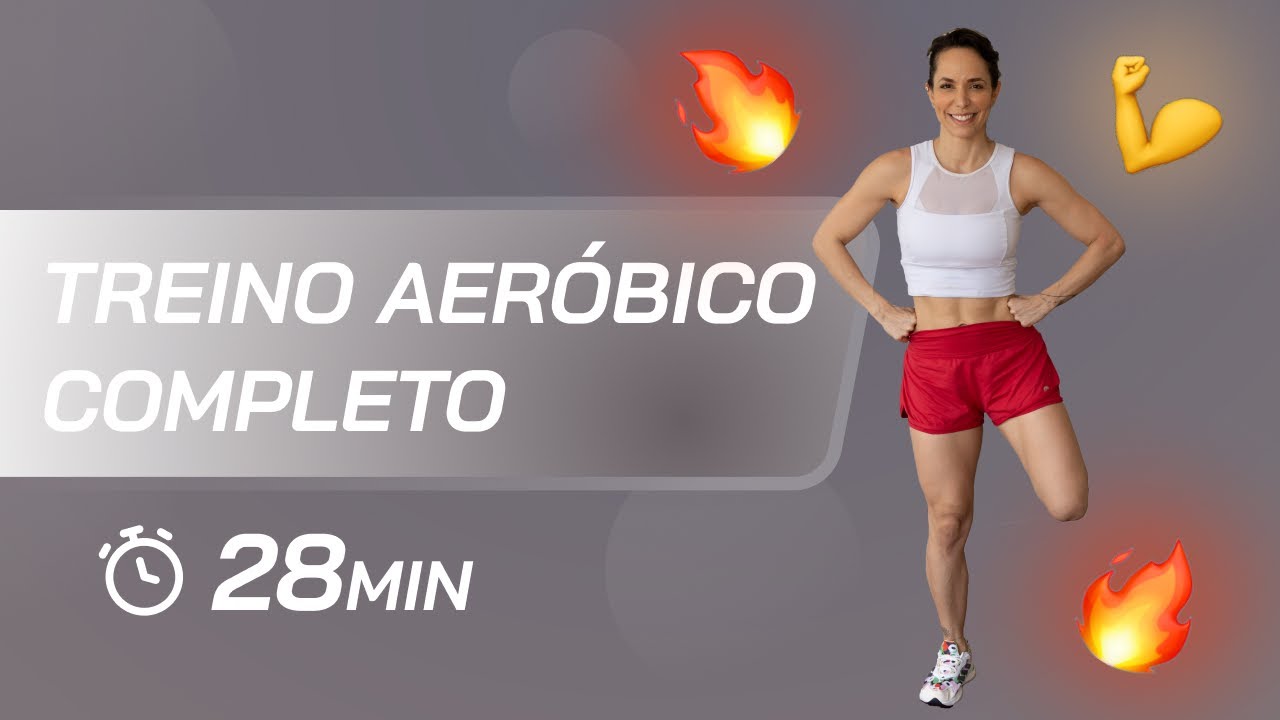 Treino aeróbico completo - 28 minutos de treino em casa - Carol Borba