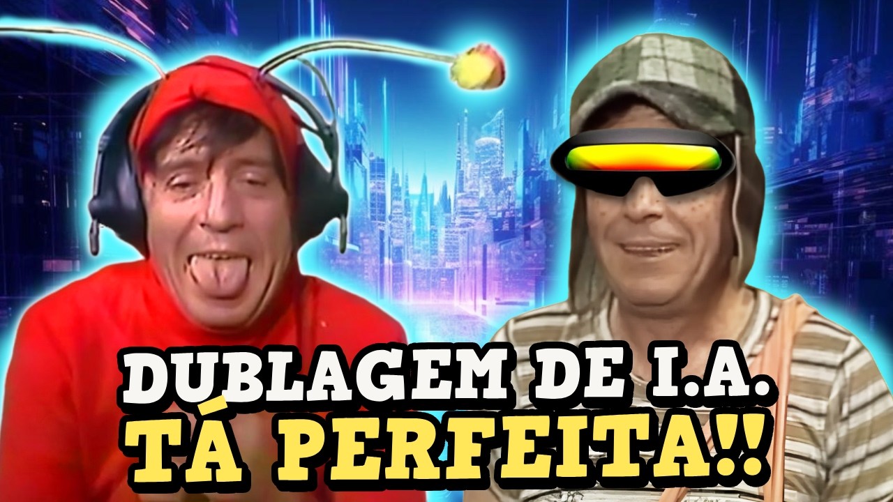 A dublagem de INTELIGÊNCIA ARTIFICIAL de CHAVES está ASSUSTADORA!!!