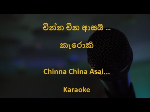 Chinna Chinna Asai / Karaoke with Sinhala Lyrics / Roja