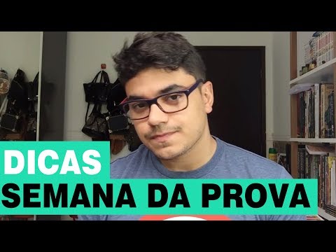 What to do during the week of the exam.