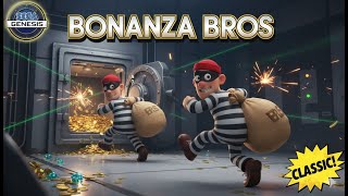 Bonanza Bros. - Sega Genesis / Sega Mega Drive (Gameplay)