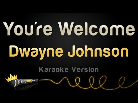 Dwayne Johnson - You're Welcome (from "Moana") (Karaoke Version)