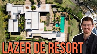 MANSÃO de campo moderna com SUPER TERRENO e 6 SUÍTES 📍 Fazenda Serrazul 1 (Serra Azul)