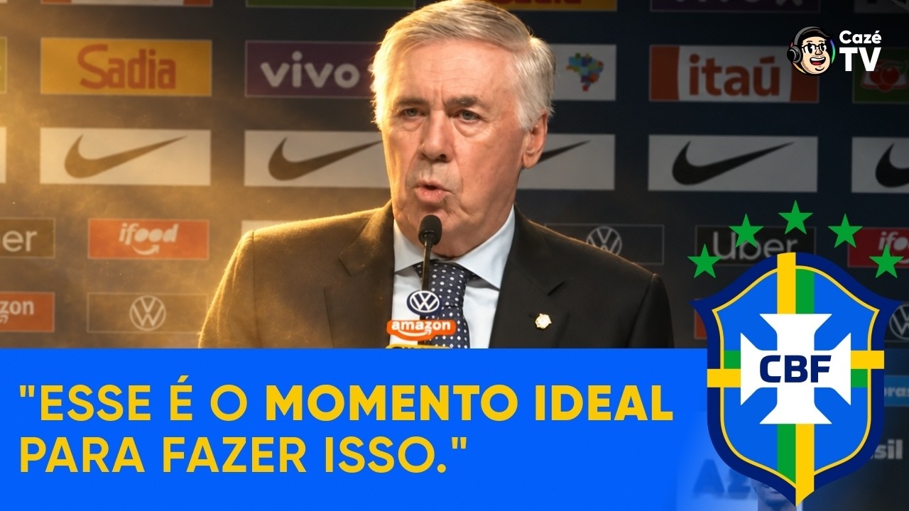 ANCELOTTI FALA SOBRE RENOVAÇÃO DA SELEÇÃO E EXPLICA AUSÊNCIAS DE PALMEIRAS E FLAMENGO