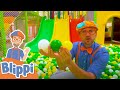 Blippi Visits Jumping Beans Indoor Playground For Toddlers Educational Videos For Kids