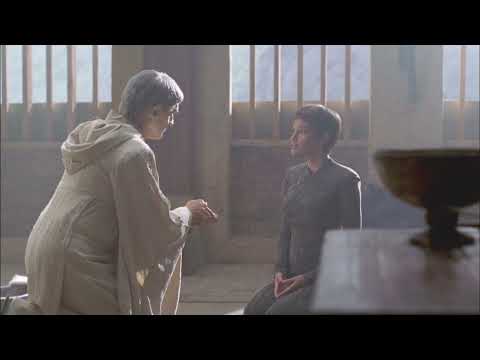 Vulcan elder monk T'Kosh and T'pol talk about humans smell