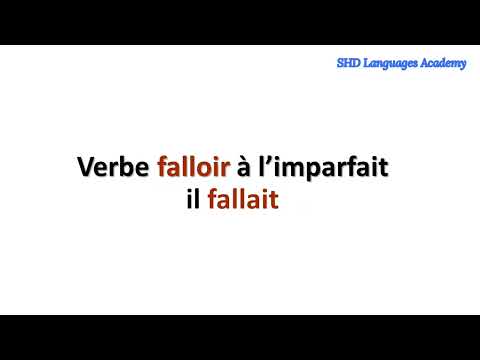 conjugaison du verbe falloir