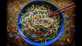 Vegan Thai Zucchini Noodle Salad