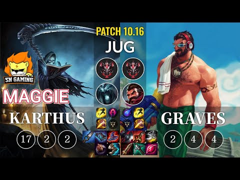 SN Maggie Karthus vs Graves Jungle - KR Patch 10.16