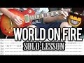 Slash - World On Fire SOLO Guitar Lesson (WITH ...