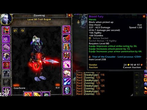 Rogue gets BIS trinket and DOUBLE axe in one day!