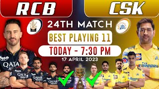 Royal Challengers Bangalore vs Chennai Super Kings Playing 11 2023 | CSK vs RCB 2023 | RCB vs CSK