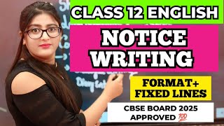 Notice writing class 12 | Notice format class 12