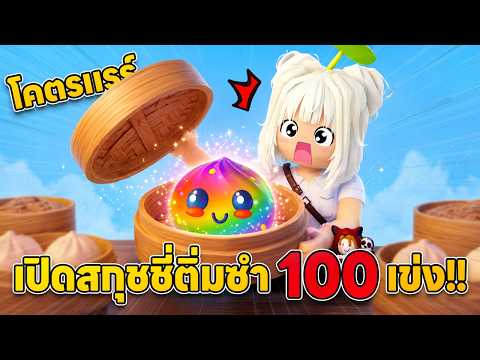 เปิดสกุชชี่ติ่มซำ 100 เข่ง (ได้ตัวโคตรแรร์) | Roblox