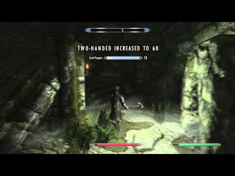 SKYRIM How To Beat Wolfskull Cave Quest Commentary + Tutorial