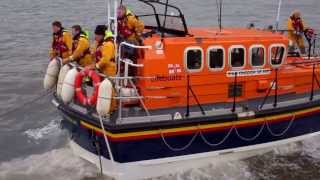 preview picture of video 'February Lifeboat Recovery To Slipway Harbour Anstruther East Neuk Of Fife Scotland'