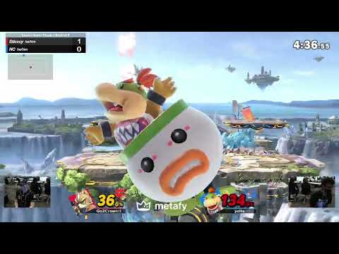 Smash Budokai 3 Losers Semis - LKA|Sticccy (Fox) vs. NC (Bowser Jr.)