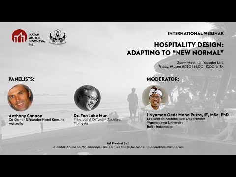 International Webinar - HOSPITALITY DESIGN: ADAPTING TO “NEW NORMAL”