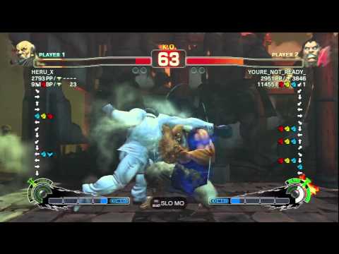 HERU_X (Gouken) Vs YOURE_NOT_READY_ (Balrog) SSF4 AE Ranked Matches - PSN