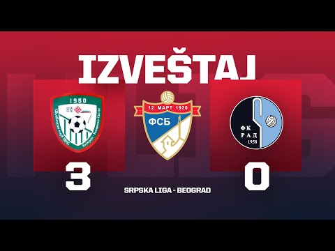 Izveštaj PKB - RAD Srpska Liga Beograd 28. Kolo