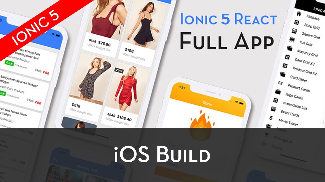 Ionic 5 React Full App. - iOS Build