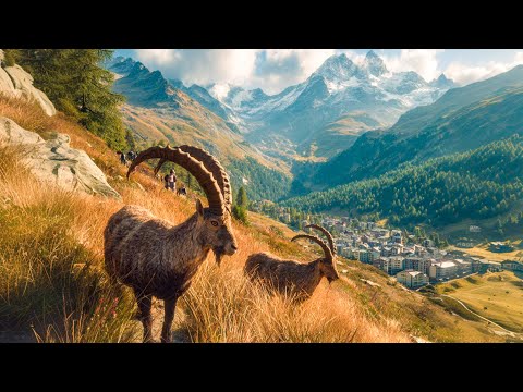 Return of the Wild Ibex 🇨🇭 4K Walking Tour in Switzerland