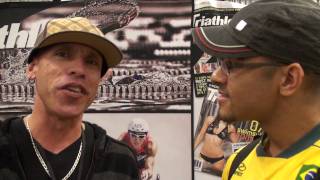 Triathlete Magazine - Sean Watkins and Pablo Sampaio at the Chicago Triathlon Multisport Expo