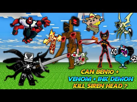 Twikay Gamer - #2 | Minecraft | Siren Head Killed By Oggy Venom + Ben 10 + Ink Demon || Twikay Gamer