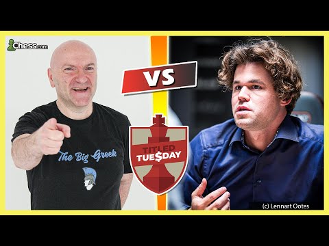 The Big Greek vs. Magnus Carlsen | Titled Tuesday chess.com 2024