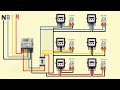 Three Phase To Single Phase Energy Meter Wiring Diagram