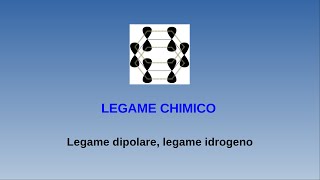 Lezioni di chimica - legame chimico - 15 (legame dipolare, legame idrogeno)