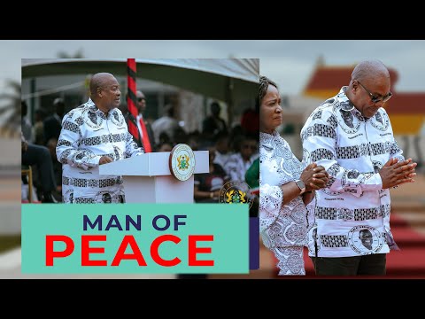 H.e Jd Mahama Gracing The 13th Anniversary Wreath Laying Ceremony For Latepres. Prof Jea Mills