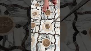 SO SATISFYING! ✨ Watch these Marble Flower Mosaics Snap Together