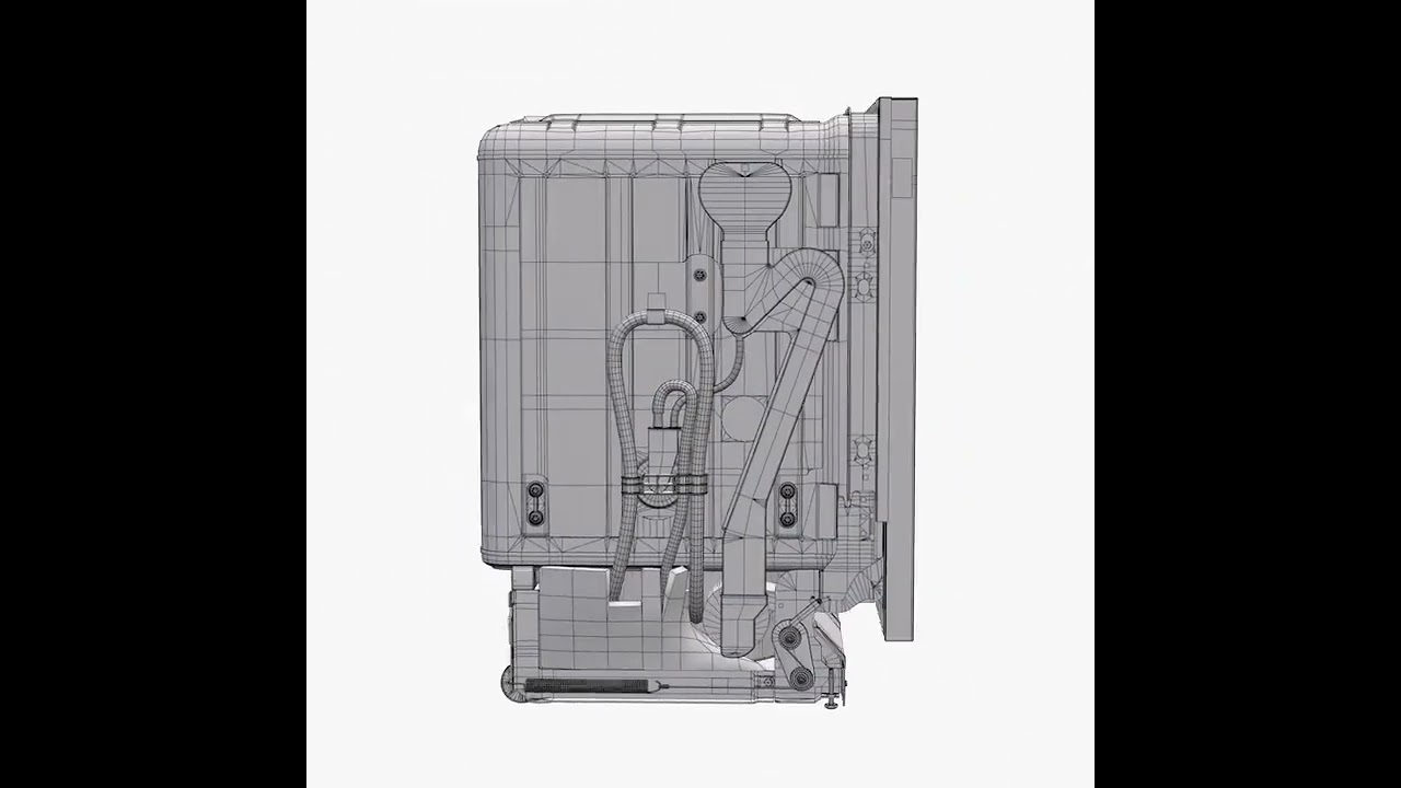 Dishwasher KitchenAid KDPE234GPS 3D Model