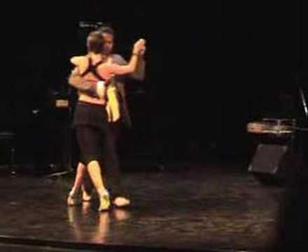  Sebastian Arce  and  Mariana Montes  are  dancing  to  the  tango  "  Poema  "