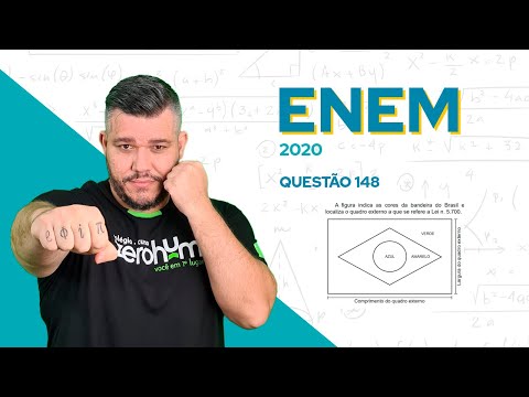 ✅ QUESTÃO 148 - ENEM 2020 Matemática: A fabricação da Bandeira Nacional deve obedecer