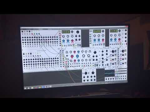 Experimenting with some of the modules from autodafe.net for vcv rack.