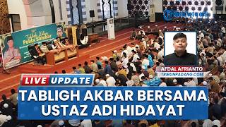 Ustaz Adi Hidayat Isi Kajian di Padang, Doa Bersama di Polda Sumbar dan Ceramah di Masjid Raya
