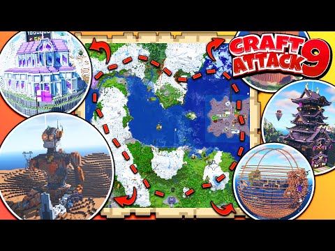 KOMPLETTE Craft Attack 9 Rundtour mit Croco & Spark - ALLE Bases! 🔨 Craft Attack 9 #010