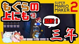 1に忍耐！2に忍耐！3、4が無くて、5に忍耐！？もぐらの上に3年いれば忍耐力がつく！！・・・っていとこのよっちゃんが言ってた！【スーパーマリオメーカー2】#12