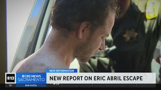 Placer Sheriff releases investigative report on escape of inmate Eric Abril