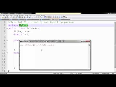 Java Programming Tutorial 23 Creating And Importing Packages