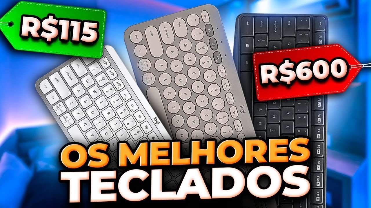 💵 DO BARATO ao CARO! Melhores TECLADOS SEM FIO e COM FIO! Teclado Bluetooth PC/Celular/Tablet ⌨️