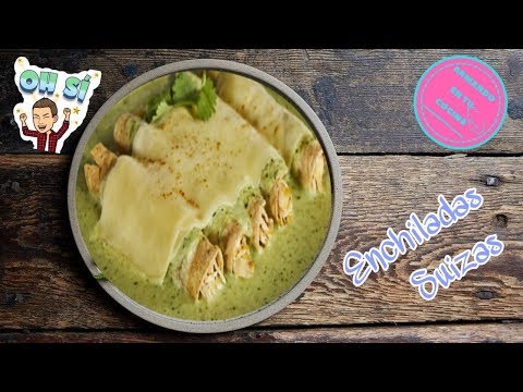 Receta de Enchiladas Suizas / Salsa macha Video