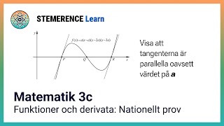 Matematik 3c: Funktioner och derivata; A-uppgift, nationella prov