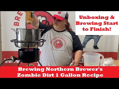 Brewing Daddy - How to Brew Northern Brewer's Zombie Dirt One Gallon Beer Recipe - Part 1 Brewing